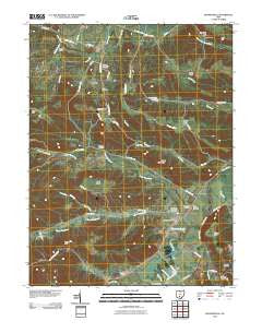 Bourneville Ohio Historical topographic map, 1:24000 scale, 7.5 X 7.5 Minute, Year 2010
