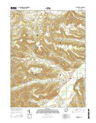 Bourneville Ohio Current topographic map, 1:24000 scale, 7.5 X 7.5 Minute, Year 2016