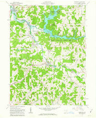 Bowerston Ohio Historical topographic map, 1:24000 scale, 7.5 X 7.5 Minute, Year 1961