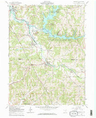 Bowerston Ohio Historical topographic map, 1:24000 scale, 7.5 X 7.5 Minute, Year 1961