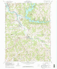 Bowerston Ohio Historical topographic map, 1:24000 scale, 7.5 X 7.5 Minute, Year 1961