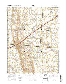Bowersville Ohio Historical topographic map, 1:24000 scale, 7.5 X 7.5 Minute, Year 2013