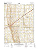 Bowersville Ohio Current topographic map, 1:24000 scale, 7.5 X 7.5 Minute, Year 2016