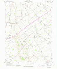 Bowersville Ohio Historical topographic map, 1:24000 scale, 7.5 X 7.5 Minute, Year 1961