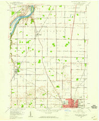 Bowling Green North Ohio Historical topographic map, 1:24000 scale, 7.5 X 7.5 Minute, Year 1958