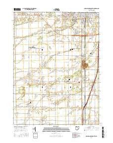 Bowling Green South Ohio Current topographic map, 1:24000 scale, 7.5 X 7.5 Minute, Year 2016