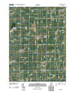 Bradner Ohio Historical topographic map, 1:24000 scale, 7.5 X 7.5 Minute, Year 2010