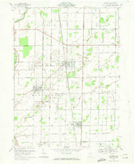 Bradner Ohio Historical topographic map, 1:24000 scale, 7.5 X 7.5 Minute, Year 1969