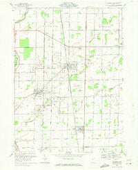 Bradner Ohio Historical topographic map, 1:24000 scale, 7.5 X 7.5 Minute, Year 1969