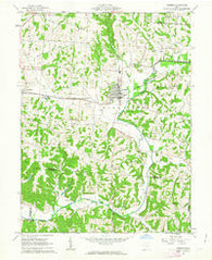 Bremen Ohio Historical topographic map, 1:24000 scale, 7.5 X 7.5 Minute, Year 1961
