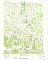 Bremen Ohio Historical topographic map, 1:24000 scale, 7.5 X 7.5 Minute, Year 1961