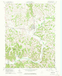 Bremen Ohio Historical topographic map, 1:24000 scale, 7.5 X 7.5 Minute, Year 1961