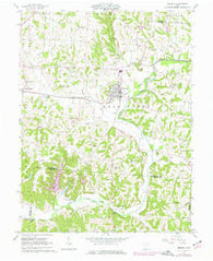 Bremen Ohio Historical topographic map, 1:24000 scale, 7.5 X 7.5 Minute, Year 1961