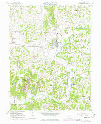 Bremen Ohio Historical topographic map, 1:24000 scale, 7.5 X 7.5 Minute, Year 1961