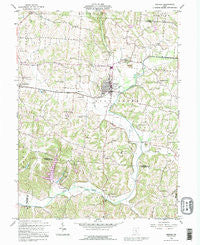 Bremen Ohio Historical topographic map, 1:24000 scale, 7.5 X 7.5 Minute, Year 1992