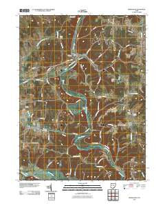 Brinkhaven Ohio Historical topographic map, 1:24000 scale, 7.5 X 7.5 Minute, Year 2010