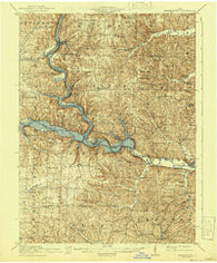 Brinkhaven Ohio Historical topographic map, 1:62500 scale, 15 X 15 Minute, Year 1915