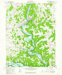 Brinkhaven Ohio Historical topographic map, 1:24000 scale, 7.5 X 7.5 Minute, Year 1961