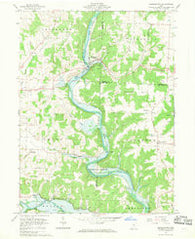 Brinkhaven Ohio Historical topographic map, 1:24000 scale, 7.5 X 7.5 Minute, Year 1961