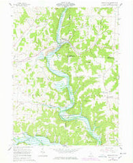Brinkhaven Ohio Historical topographic map, 1:24000 scale, 7.5 X 7.5 Minute, Year 1961