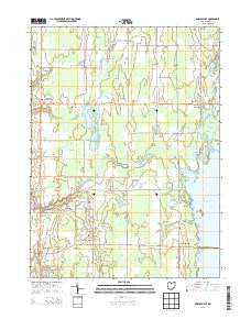 Bristolville Ohio Historical topographic map, 1:24000 scale, 7.5 X 7.5 Minute, Year 2013