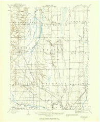 Bristolville Ohio Historical topographic map, 1:62500 scale, 15 X 15 Minute, Year 1905