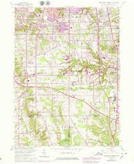 Broadview Heights Ohio Historical topographic map, 1:24000 scale, 7.5 X 7.5 Minute, Year 1963