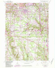 Broadview Heights Ohio Historical topographic map, 1:24000 scale, 7.5 X 7.5 Minute, Year 1963