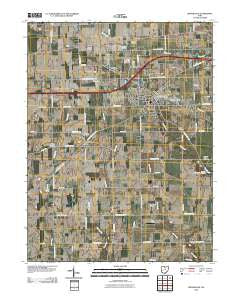 Brookville Ohio Historical topographic map, 1:24000 scale, 7.5 X 7.5 Minute, Year 2010
