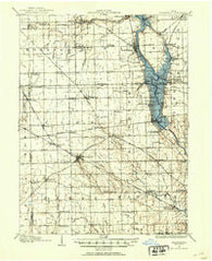 Brookville Ohio Historical topographic map, 1:62500 scale, 15 X 15 Minute, Year 1905