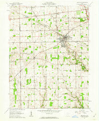 Brookville Ohio Historical topographic map, 1:24000 scale, 7.5 X 7.5 Minute, Year 1961