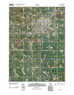 Bryan Ohio Historical topographic map, 1:24000 scale, 7.5 X 7.5 Minute, Year 2010