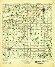 Bryan Ohio Historical topographic map, 1:62500 scale, 15 X 15 Minute, Year 1943