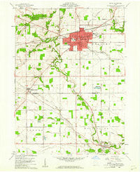 Bryan Ohio Historical topographic map, 1:24000 scale, 7.5 X 7.5 Minute, Year 1960