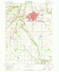 Bryan Ohio Historical topographic map, 1:24000 scale, 7.5 X 7.5 Minute, Year 1960