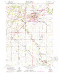 Bryan Ohio Historical topographic map, 1:24000 scale, 7.5 X 7.5 Minute, Year 1960