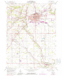Bryan Ohio Historical topographic map, 1:24000 scale, 7.5 X 7.5 Minute, Year 1960
