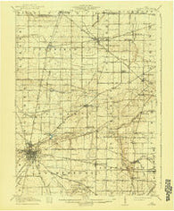 Bucyrus Ohio Historical topographic map, 1:62500 scale, 15 X 15 Minute, Year 1915