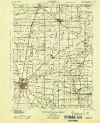 Bucyrus Ohio Historical topographic map, 1:62500 scale, 15 X 15 Minute, Year 1943