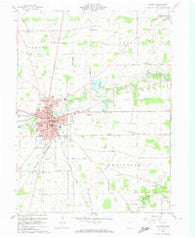 Bucyrus Ohio Historical topographic map, 1:24000 scale, 7.5 X 7.5 Minute, Year 1960
