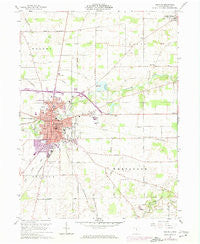 Bucyrus Ohio Historical topographic map, 1:24000 scale, 7.5 X 7.5 Minute, Year 1960