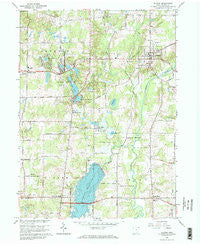 Burton Ohio Historical topographic map, 1:24000 scale, 7.5 X 7.5 Minute, Year 1966