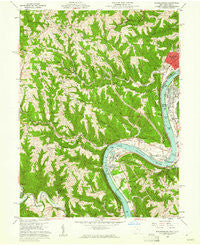 Businessburg Ohio Historical topographic map, 1:24000 scale, 7.5 X 7.5 Minute, Year 1960