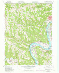 Businessburg Ohio Historical topographic map, 1:24000 scale, 7.5 X 7.5 Minute, Year 1960
