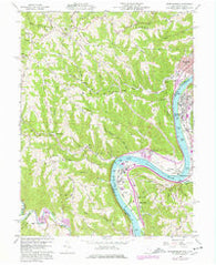 Businessburg Ohio Historical topographic map, 1:24000 scale, 7.5 X 7.5 Minute, Year 1960