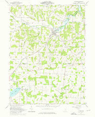 Butler Ohio Historical topographic map, 1:24000 scale, 7.5 X 7.5 Minute, Year 1961