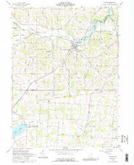 Butler Ohio Historical topographic map, 1:24000 scale, 7.5 X 7.5 Minute, Year 1961