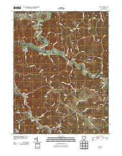 Byer Ohio Historical topographic map, 1:24000 scale, 7.5 X 7.5 Minute, Year 2010