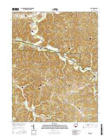 Byer Ohio Current topographic map, 1:24000 scale, 7.5 X 7.5 Minute, Year 2016
