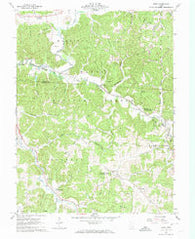 Byer Ohio Historical topographic map, 1:24000 scale, 7.5 X 7.5 Minute, Year 1961
